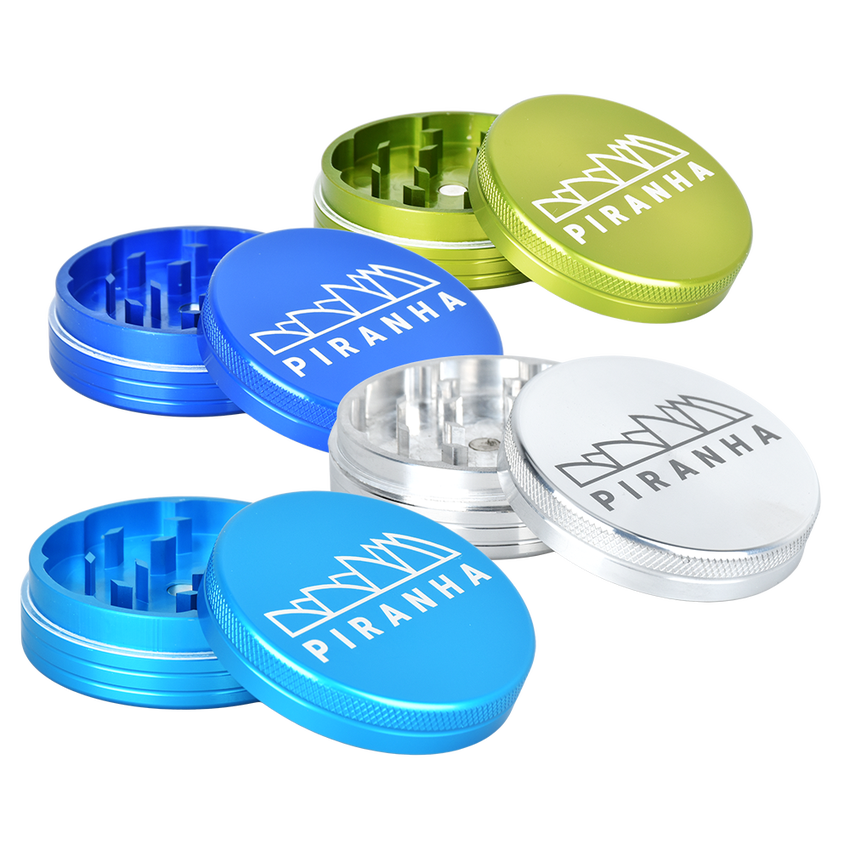 Piranha Compact Aluminum Grinder 2pc 2.2"
