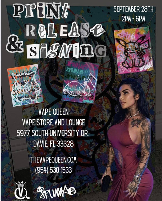 Vape Queen Presents: Jpumaa Print Release & Signing