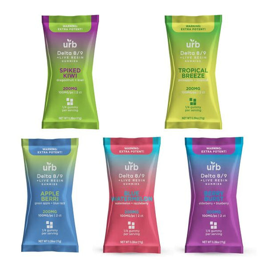 Urb d8/d9 200mg Gummies 2pack 100mg/per